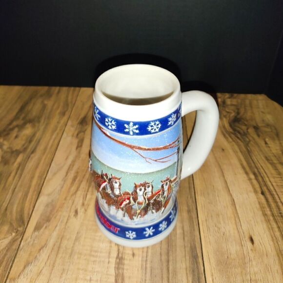 Budweiser Limited Edition Holiday Stein Vintage 1995 Lighting the Way Home - Picture 1 of 8
